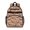 Pug and Glasses Brown Pattern, variant on Bulldog and Floral Blue Pattern Cute School Backpack Bag for School with Padded Back and Adjustable Shoulder Straps 15.25"x11.5"x5.25"