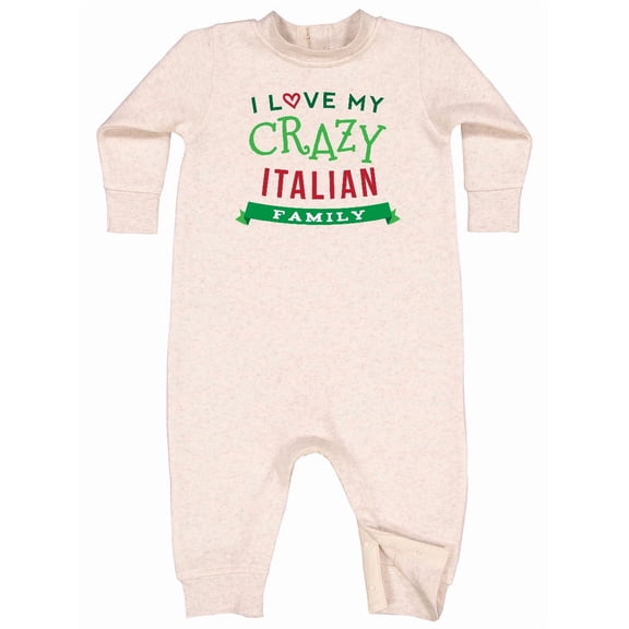 Inktastic Italian Family Heritage Baby Fleece Romper