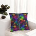 thumbnail image 6 of Yiaed Bright Universe Print Pillow Covers Super Soft Decorative Square Throw Pillow Covers Case Cushion Covers for Sofa Couch Bedroom Car Decor（No pillow core）-12"x12", 6 of 7
