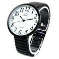 thumbnail image 1 of STC Black Super Large Face, Easy to Read Stretch Band Watch, 1 of 4