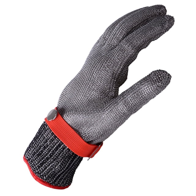 Protège-Doigts en Acier Inoxydable pour Couper, Résistant aux Coupures, Gants en Acier Inoxydable, Maille Métallique, Écran en Acier Inoxydable