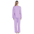 thumbnail image 6 of Women's Two Piece Pajama Set Long Sleeve Polka Dot Sweatshirt with Pants Loungewear Sleepwear Set Nightwear, 6 of 8