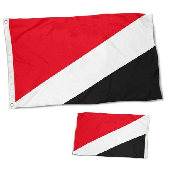 Double Sided Sealand Flag Banner with Brass Grommets 3x5 Feet