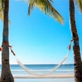 thumbnail image 4 of pitrice Short wooden stick mesh hammock - original white [white], 4 of 9