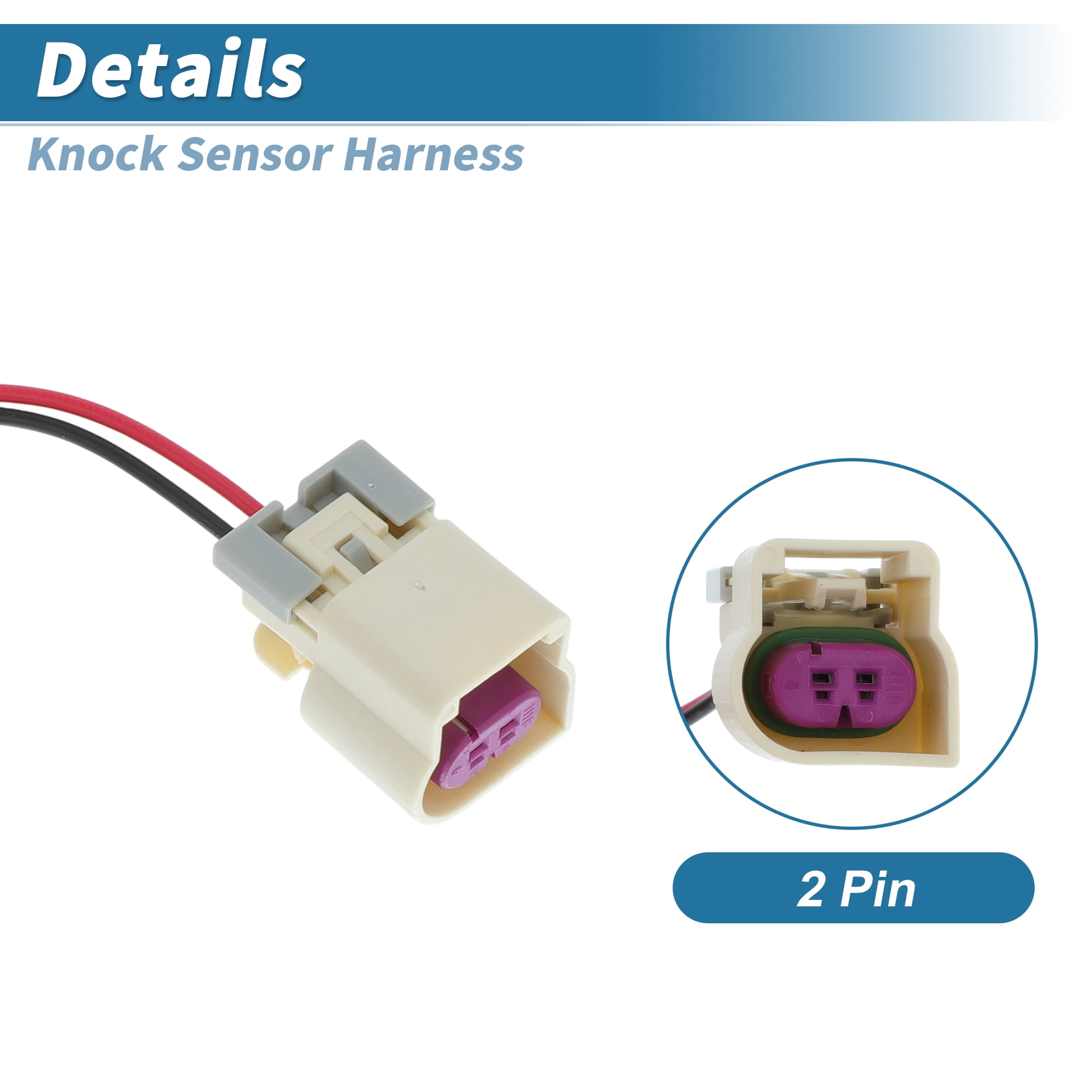 Unique Bargains Knock Sensor Connector Wiring Harness for Buick and for Chevrolet Models