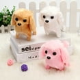 thumbnail image 3 of Electronic Plush Toys Puppy Plush Singing Interactive Puppy Stuffed Animals Animated Funny Toys Tail Wagging, Gifts for Boys Girls（Poodle [White]）, 3 of 5