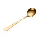 thumbnail image 1 of Cuchara de acero inoxidable, vajilla, cuchara redonda pequeña, cuchara para revolver café, cuchara redonda pequeña de titanio dorado, cuchara pequeña, manteles redondos para mesa auxiliar, 1 of 2