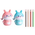 thumbnail image 2 of Manual Pencils Sharpeners Cartoon Rabbit Pencil Sharpener Stationery for Student, 2 of 20