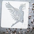 thumbnail image 3 of Woman with Wings Flying Painting Stencil 11.8x11.8 inch Woman with Wings Painting Template Flying Angel Stencil Character Theme Craft Stencil for DIY Painting on Wall Wood Furniture, 3 of 7
