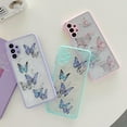 thumbnail image 3 of case for Samsung Galaxy A32 Case 5G Cute Glitter Butterfly Full Camera Lens Protection Cases for Women Girls Soft TPU Clear Shockproof Bumper for Samsung A32 5G Version 6.5 Inch (Purple), 3 of 8