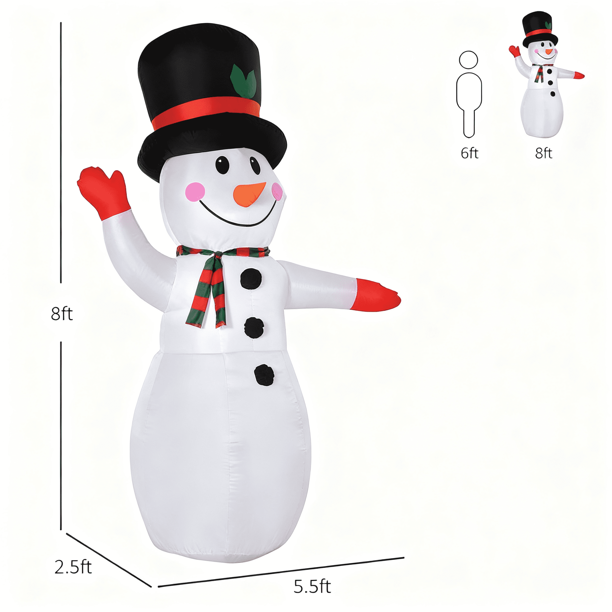 8" Christmas Inflatables