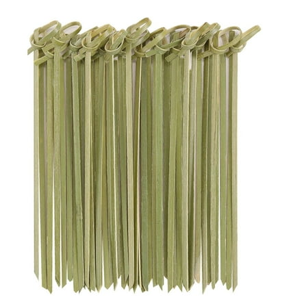 

Barbecue Skewers for Grill Stainless Skewers for Grilling Barbecue Skewers Long Skewer Sticks for Roaster Stick Stainless Steel Sticks Natural Knotted Picks 200PCs Mini Food