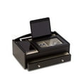 thumbnail image 3 of Bey-Berk International BB690BLK Matte Black Wood Valet Box, 3 of 3