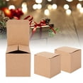 thumbnail image 3 of Fyydes Candy Box,50PCS Kraft Paper Box Folding Retro Gift Boxes Craft Carton Set for Christmas / Wedding, 3 of 10