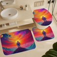 thumbnail image 6 of Astronaut's Cosmic Odyssey Shower Curtain Waterproof Bathroom Curtain Set with Hooks Home Decor Bathroom Curtains 4pcs, 6 of 8