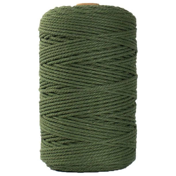 Xihbxyly Hilo de Macramé Diy, Cordón de Algodón de 3 Mm, Cuerda Decorativa para Manualidades, Ideal para Tapices, Atrapasueños y Decoración de Bodas, Multiusos, 100 M de Largo, Disponible En 10 Color