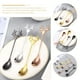 thumbnail image 4 of GOOHOCHY 4 cucharas para mezclar café, cucharas de té de mango largo, cucharas decorativas doradas, 4 of 7