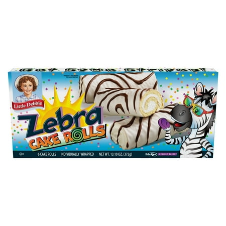 Little Debbie Zebra Cake Rolls, PACK OF 1