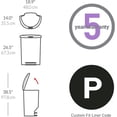 thumbnail image 7 of simplehuman Kitchen Trash Can, 13 Gallon Plastic Step Garbage Bin with Secure Slide Lock Lid, Lilac, 7 of 7