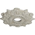 thumbnail image 3 of Ekena Millwork 17 1/2"OD x 4"ID x 1"P Preston Ceiling Medallion (Fits Canopies up to 4"), Hand-Painted Pot of Cream Crackle, 3 of 5