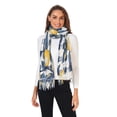 thumbnail image 2 of FORMRS Womens Scarf Winter Soft Long Big Warm Shawls Wrap Tassel Scarves, Beige Plaid Lemon, 2 of 9