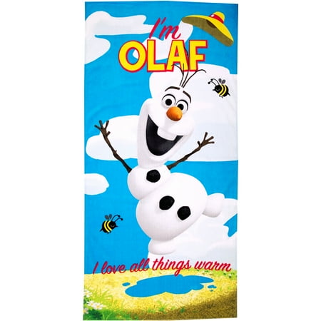 Disney's Frozen Cotton Olaf Beach Towel, 1 Each