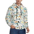 thumbnail image 2 of Salouo Cartoon Dinosaur Pattern Men's Fall Hoodie Sweatshirt,Sport Hoodie with Pockets for Men Pullover Casual Hooded Sweatshirt-Medium, 2 of 7