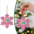 thumbnail image 2 of RotHome Salty Soul Sister Sea Glass Inspired Snowflake Ornament, Handcrafted Beach Glass Decor for True Friendship Celebration and Coastal Theme, 1 Piece, 2 of 10