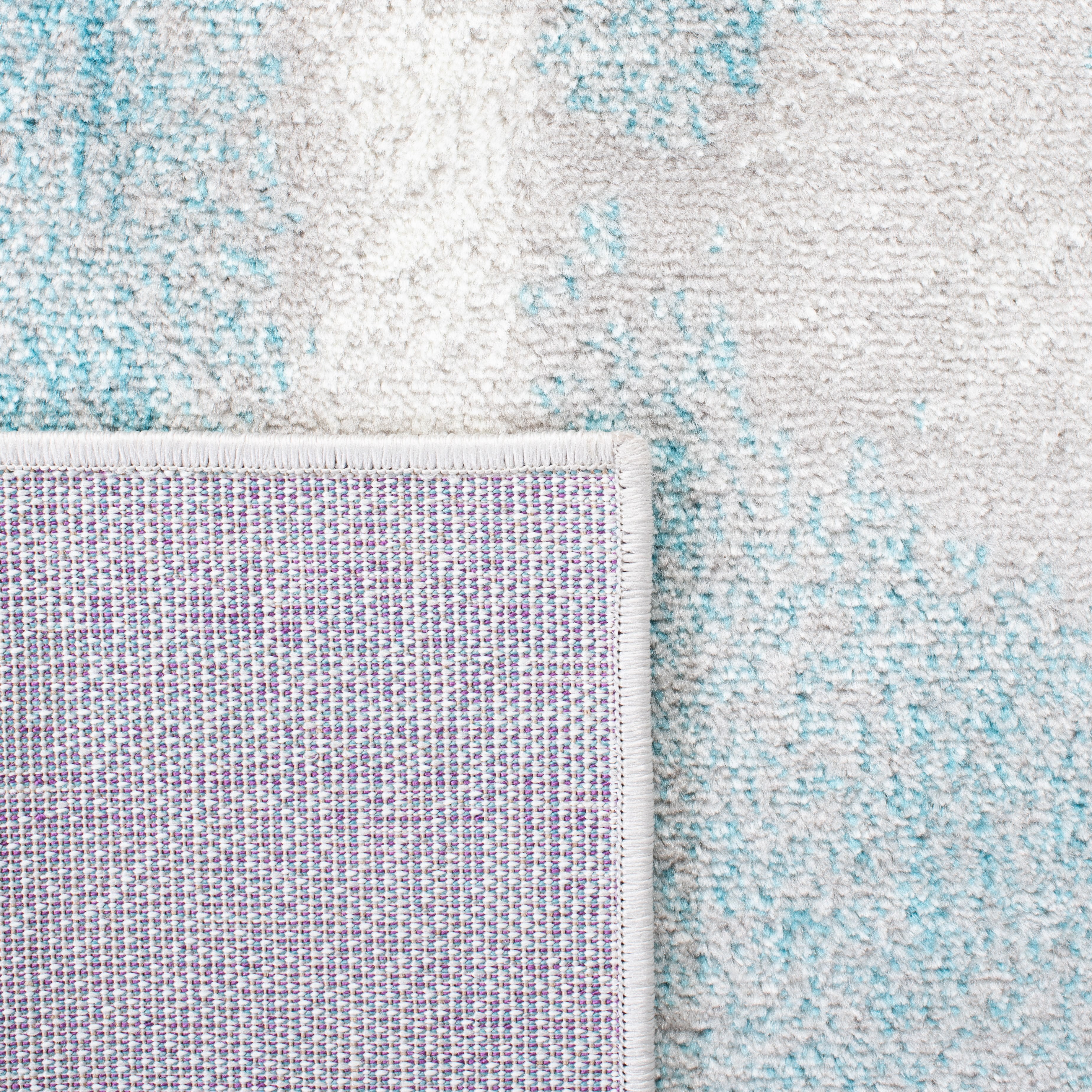 SAFAVIEH Skyler Delmar Distressed Area Rug, Grey/Blue, 4' x 6'