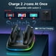 thumbnail image 2 of Base de carga para Nintendo Switch 2 Joy-Con con 9 luces RGB e indicador LED, 2,5 horas de carga rápida y soporte que ahorra espacio, 2 of 8