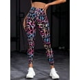 thumbnail image 4 of Estella’s High Waisted Workout Leggings for Women - Breathable, Moisture-Wicking, Stretchy Athletic Leggings with Side Pockets for Yoga, Gym, Running - Dark Blue with Mesh Panels, 4 of 5