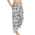 thumbnail image 2 of Xecao Hand Drawn Snake Women's Straight Lounge Pajama Pants: The Epitome of Relaxed Sleepwear, 2 of 9