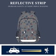 thumbnail image 5 of FORMRS Unisex School Backpack 17" Student Travel Bag with Laptop Compartment, Gray Acorns Pattern, 5 of 7
