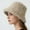 Beige, variant on Soyumi Winter Hats for Women Warm Bucket Hat - Faux Fur Fuzzy Plush Fisherman Cap, Unisex Versatile Design, Comfortable & Cute for Cold Weather, Ski Trips, Casual Streetwear, Beige