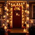 thumbnail image 6 of Halloween Decoration String Lights, Light up Ghost Garland, 8ft Battery Operated Ghost Lights with 10 LED for Mantle, Fireplace, Window, Porch, Party Indoor Outdoor Decor, 6 of 7