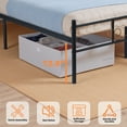 thumbnail image 4 of SimenmaxTwin Bed Frame Metal Platform Bed, No Box Spring Needed, 4 of 7