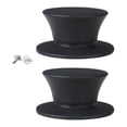 thumbnail image 2 of 2 piezas de perillas de repuesto de tapa de olla de silicona resistentes al calor y antiescaldaduras. Negro, 2 of 9