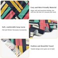 thumbnail image 5 of FORMRS Womens Scarf Winter Soft Long Big Warm Shawls Wrap Tassel Scarves, Red Geometric, 5 of 9