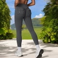 thumbnail image 6 of High Waist Full-Length Leggings for Yoga and Everyday Comfort- Small, Gray, 6 of 6
