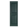 Premier OnePiece 002 Black Raised Panel Decorative Exterior Shutters