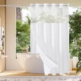 thumbnail image 2 of Dmlowu Shower Curtain, Waterproof Shower Curtain Liner, Lightweight Sturdy Shower Curtains for Bathroom Hotel Home Decor, 72x75 Inch Double-Layer Cloth Shower Curtain, 2 of 6