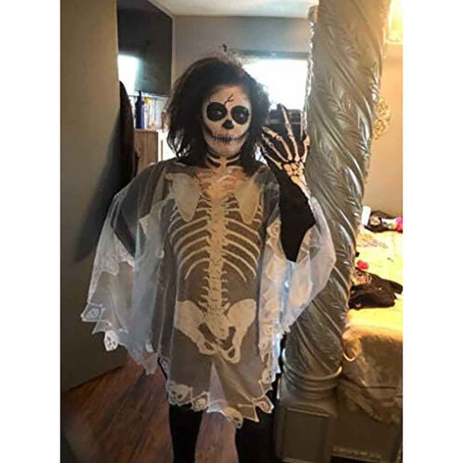 Cape Châle Gothique Victorienne – Accessoire Halloween Cosplay – Volants Et Col Romantique – Pour Fêtes Et Photos