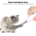 thumbnail image 4 of Pink Angled Pet Nail Clippers with Curved 50° Tips - Stainless Steel Sharp Blades for Safe, Quick Claw Trimming of Cats, Kittens, Small Dogs, Rabbits, Hamsters & Small Animals - Rubber-Coated, 4 of 6