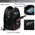 thumbnail image 4 of Disketp Humming Bird Mochila de Viaje Estampada para Laptop con Puerto de Carga USB, Mochila Impermeable para Computadora – Regalo para Hombres y Mujeres, 4 of 7