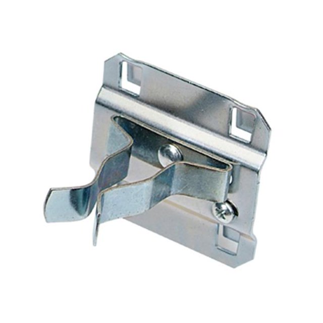 Triton Products 63107 .75 In. to 1.25 In. Hold Range .88 In. Projection Stainless Steel Extended Spring Clip for Stainless Steel LocBoard 5 Pack