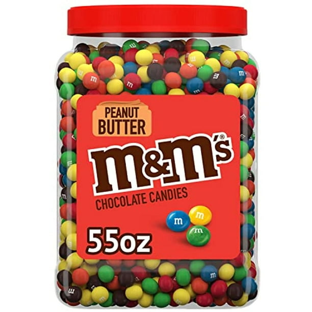 M&Ms Peanut Butter Chocolate Candy, 55 Oz - Walmart.com