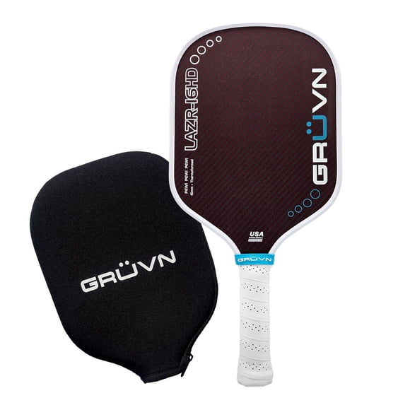 GRÜVN LAZR-16HD Pickleball Paddle - Red Blend