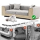 thumbnail image 3 of Alfombrilla antiarañazos con forma de gato ZLAFM, 200 x 40 cm, total, para muebles y paredes, 3 of 7