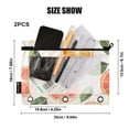 thumbnail image 4 of FORMRS 2 Pack Pencil Pouch for 3 Ring Binder with Clear Window Zipper Case, Watercolor Orange, 4 of 6