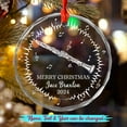 thumbnail image 2 of Clarinet Glass Ornament Gift for Clarinet Teacher Student, Personalized Clarinet Christmas Ornament 2025, Clarinet Instrument Ornaments for Birthday, Custom Text Name Clarinet Glass Xmas Ornaments, 2 of 6